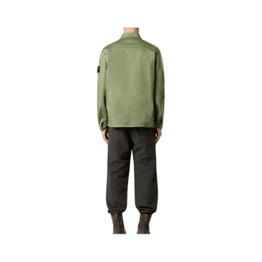 Overshirt With Chest Pocket And Two-Way Zip