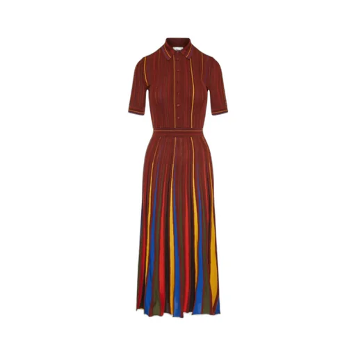 Calypso Striped Midi Dress