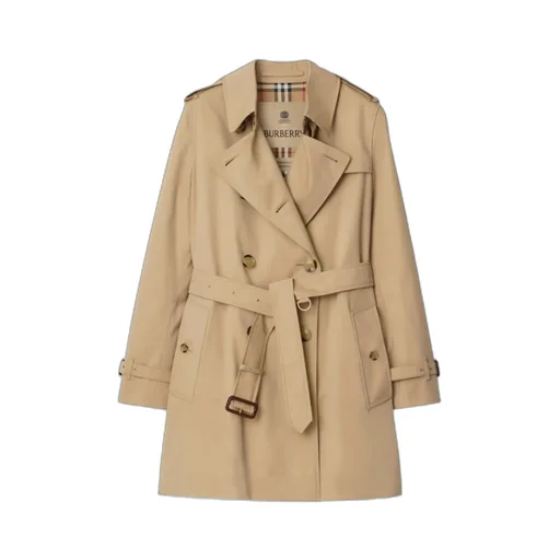 Burberry Double Breasted Belted Trench Coat