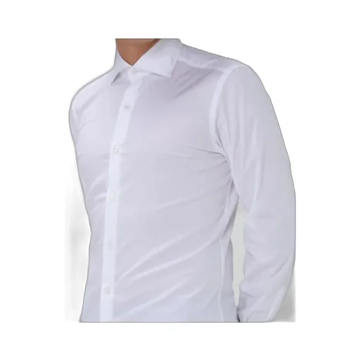 Fay French Collar Pleated Shirt