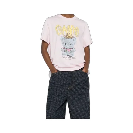 Ganni Cherries Printed Long-Sleeved T-Shirt