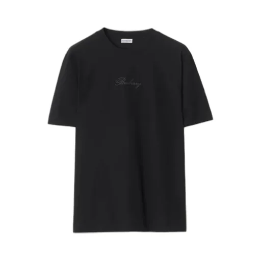 Burberry Logo Embroidered Crewneck T-Shirt