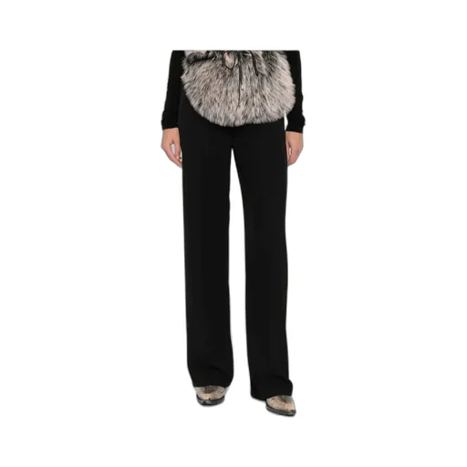 High-Waist Straight-Leg Trousers
