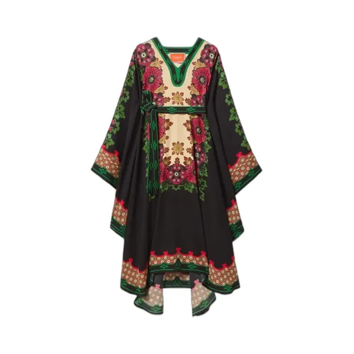 Floral-Print Asymmetric Day Dress