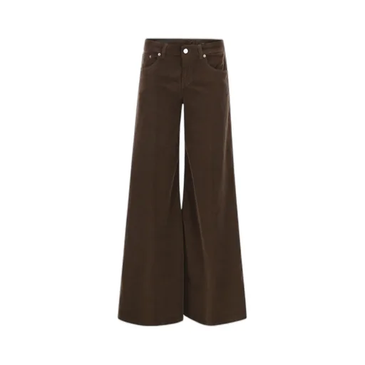 Dondup Marlen Wide-Leg Velvet Pants