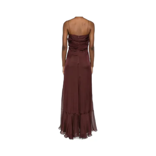 Raquel Diniz Long Dress With Ruffles