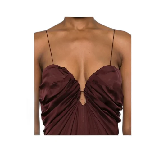 Raquel Diniz Long Dress With Ruffles