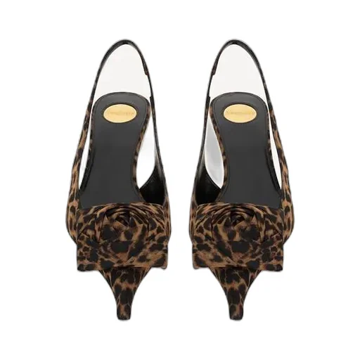 Slingback High-Heeled Sandals