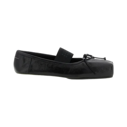 Mm6 Maison Margiela Tonal Stitch Bow Ballet Flats