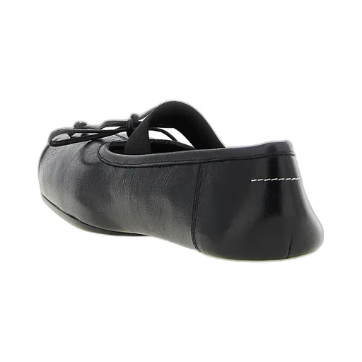 Mm6 Maison Margiela Tonal Stitch Bow Ballet Flats