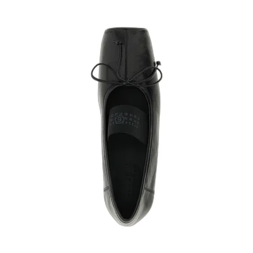Mm6 Maison Margiela Tonal Stitch Bow Ballet Flats
