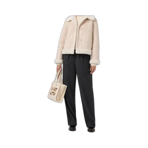 Lorayne Faux-Shearling-Collar Jacket