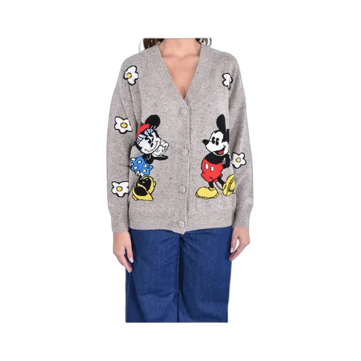 Mc2 Saint Barth V-Neck Jacquard Cardigan
