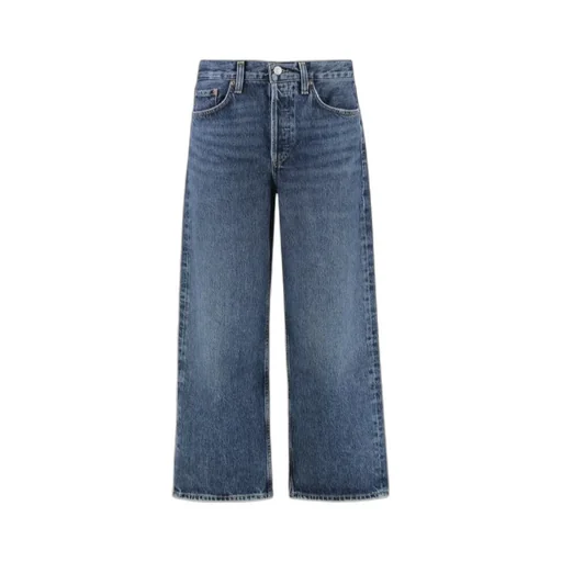 Denim Trousers With Belt Loops
