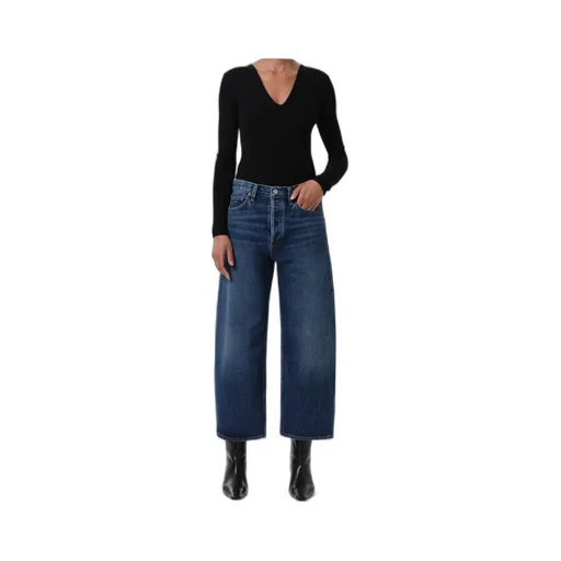 Denim Trousers With Belt Loops