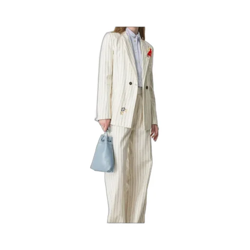 Forte Forte Pinstriped Embroidered Jacket