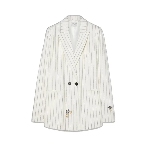 Forte Forte Pinstriped Embroidered Jacket