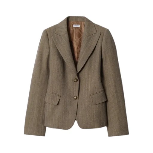 Striped Button-Up Blazer