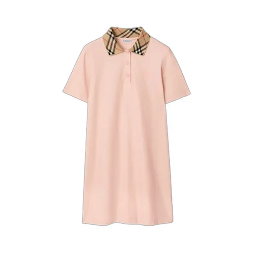 Burberry Check Collar Polo Shirt Dress