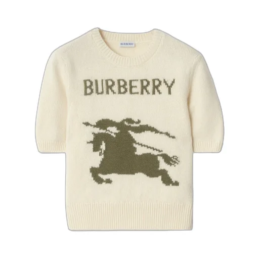 Burberry Ekd Intarsia-Knit Short Sleeved Jumper