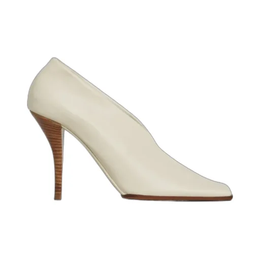 Soft Square Pumps In Leather