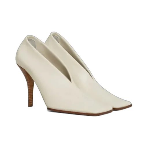 Soft Square Pumps In Leather
