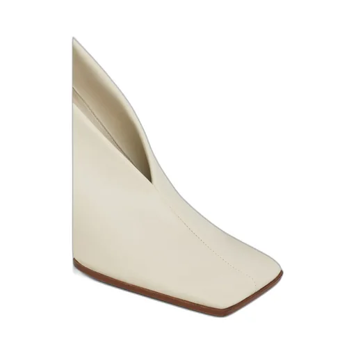 Soft Square Pumps In Leather