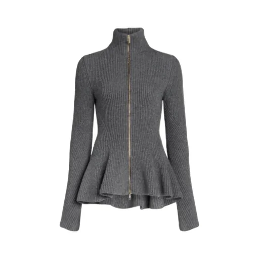 AlaÏA Knitted Peplum Cardigan