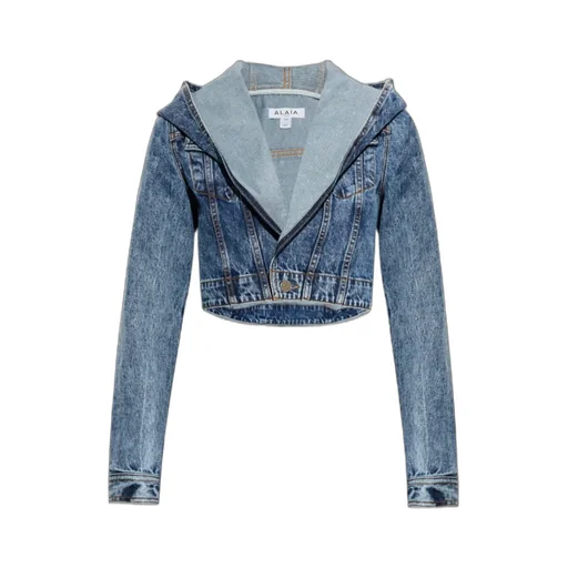 AlaÏA Hooded Denim Jacket
