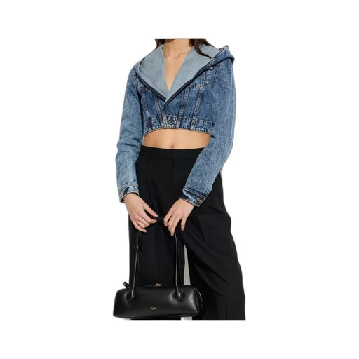 AlaÏA Hooded Denim Jacket