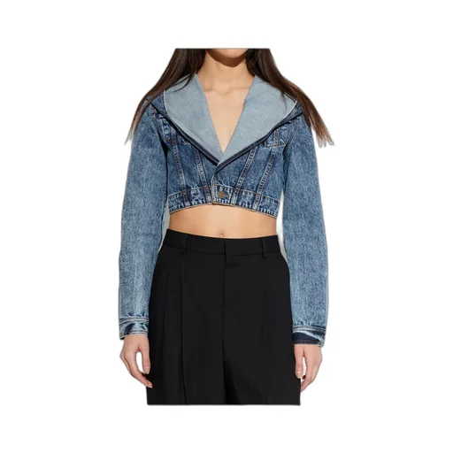 AlaÏA Hooded Denim Jacket