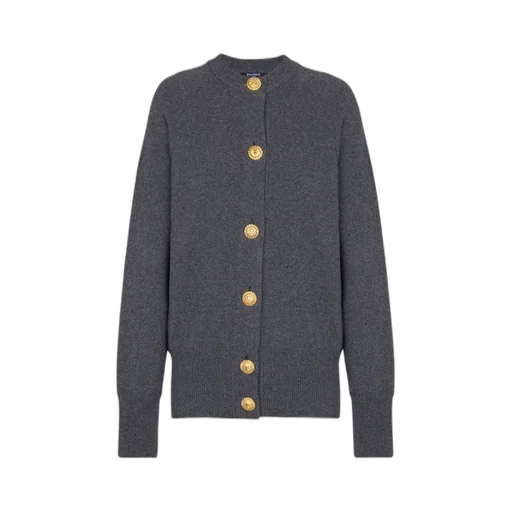 Balmain Buttoned Crewneck Cardigan