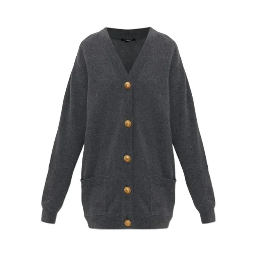 Balmain Button-Up Knit Cardigan
