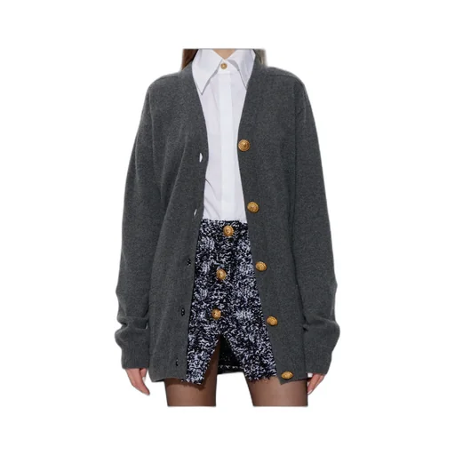 Balmain Button-Up Knit Cardigan