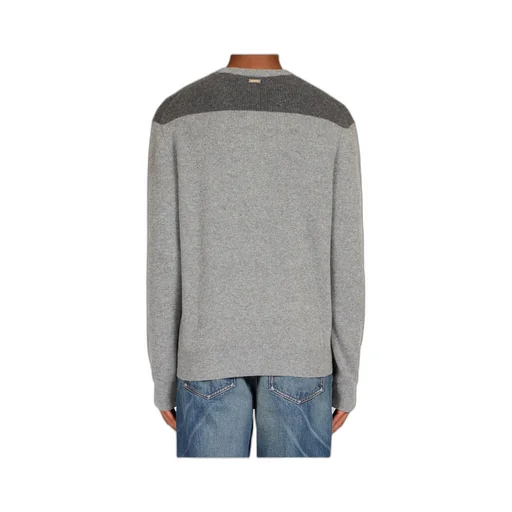V-Neck Sweater With Stripe Detail