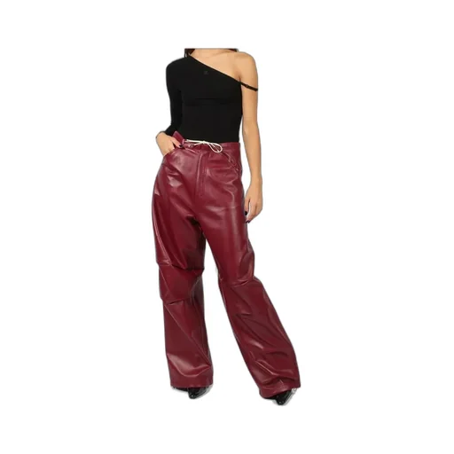 Daisy Plonge Nappa Leather Military Trousers
