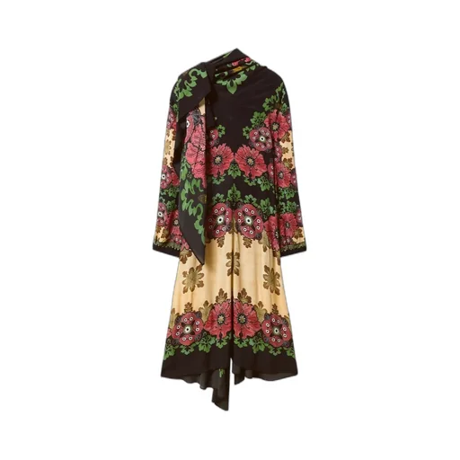 Karis Floral-Print Asymmetric Dress