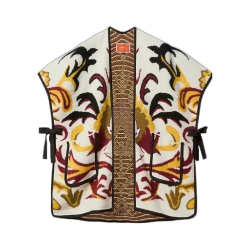 Floral-Pattern Cape
