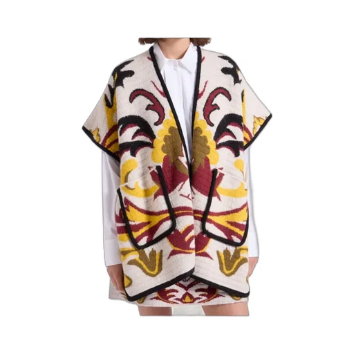 Floral-Pattern Cape