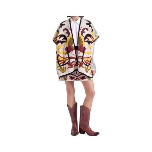 Floral-Pattern Cape