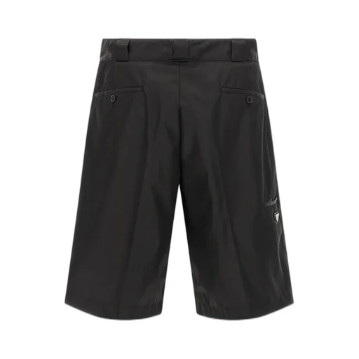 Prada Logo Plaque Bermuda Shorts