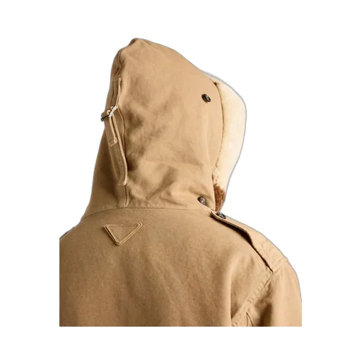 Hooded Shearling-Trimmed Parka