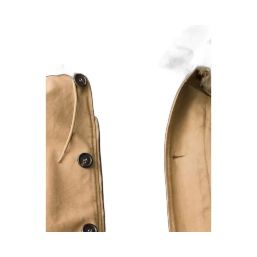Hooded Shearling-Trimmed Parka