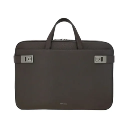 Briefcase With Gancini Buckles