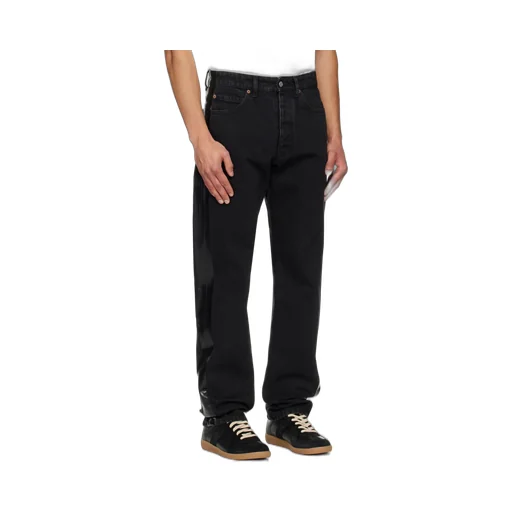 Mm6 Maison Margiela Logo Patch Taped Jeans