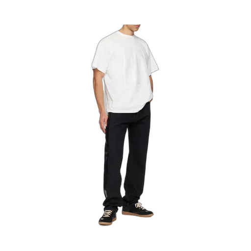Mm6 Maison Margiela Logo Patch Taped Jeans