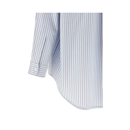 Prada Logo-Embroidered Striped Shirt