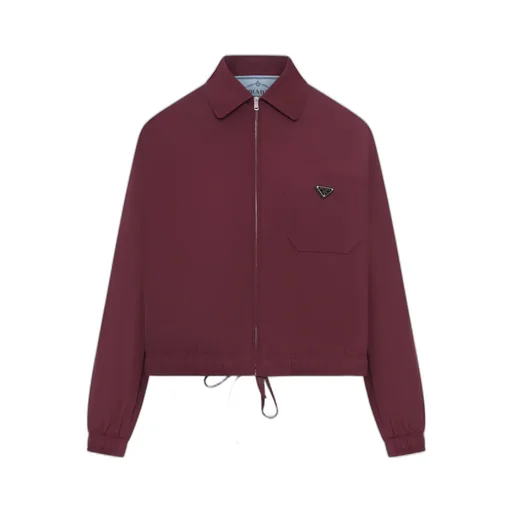 Prada Zip-Up Drawstring Jacket
