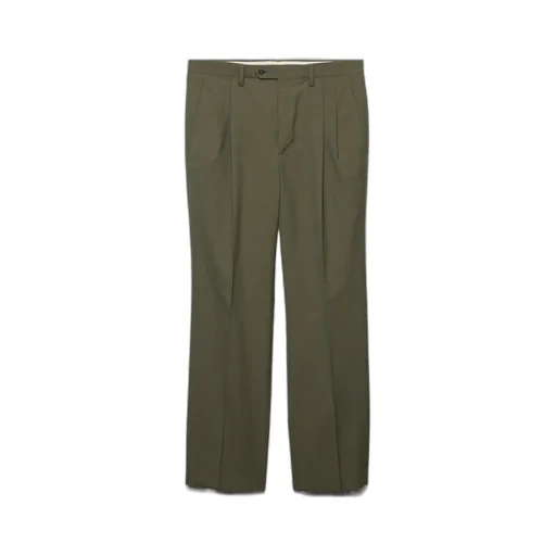 Prada Wide-Leg Pleated Trousers