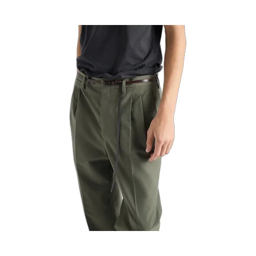 Prada Wide-Leg Pleated Trousers